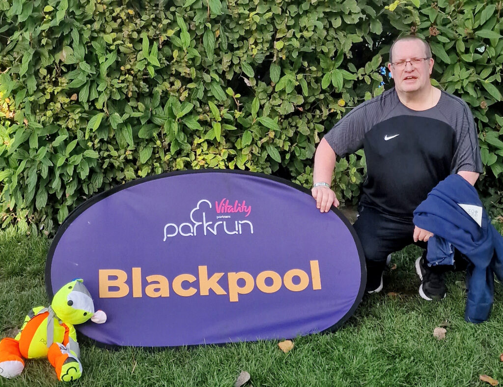 Mark at his first Blackpool ParkRun