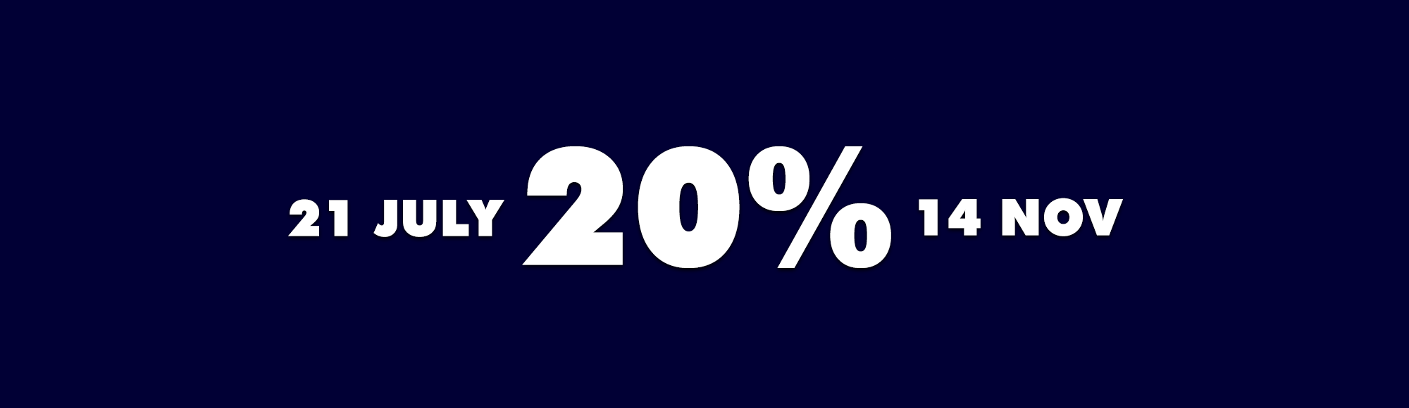 The 20% Milestone