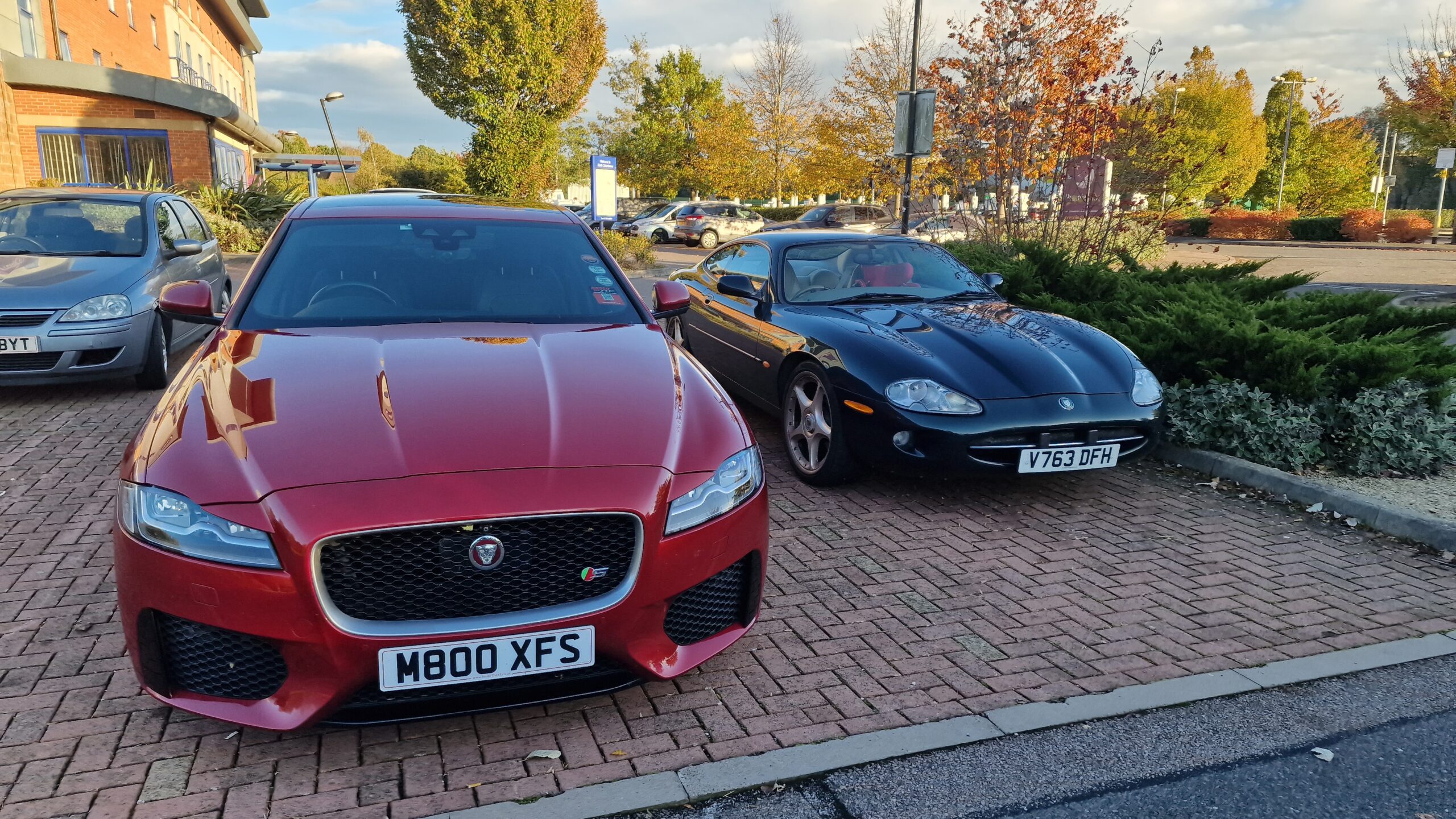 Rosso the XF and Coach Ken's Jaguar XK